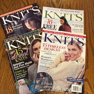Interweave KNITS magazines - bundle of 4 - 2017